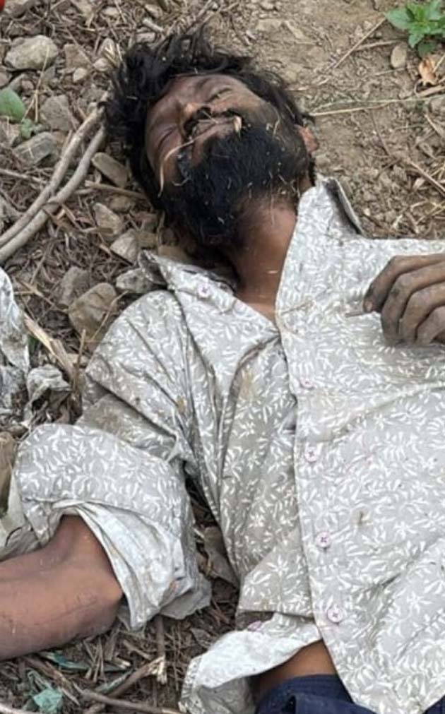 Sensation due to finding the dead body of a young man