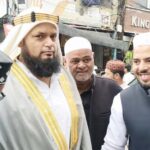 Prayers for peace were offered amidst the pouring rain on the fifth Friday of Ramadan.
