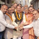 City MLA Rajiv Gumbar and Mayor laid the foundation stone for works worth crores.