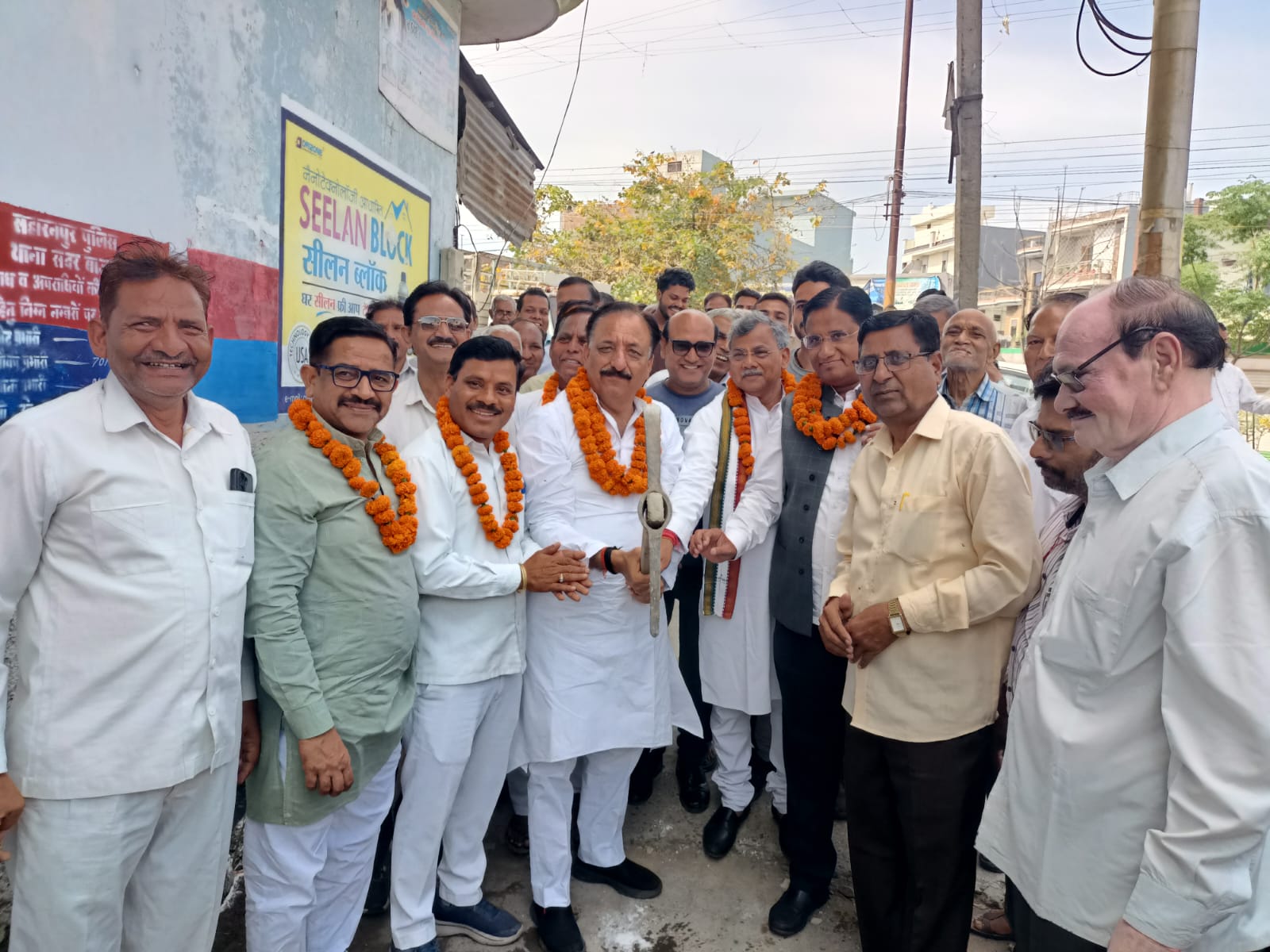 Mayor and MLA laid the foundation stone for development works