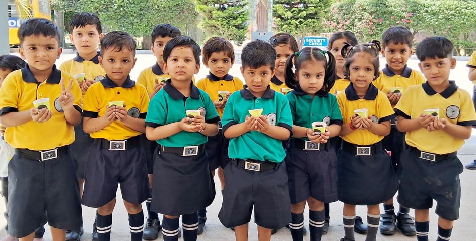 St Joseph's School celebrated Earth Day with tree plantation and poster competition