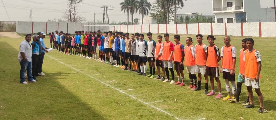Trials held for Saharanpur football team, 55 players showed their mettle