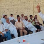 A three-hour-long marathon meeting was held at the district office, and responsibilities were assigned to Block and Mandal Presidents.