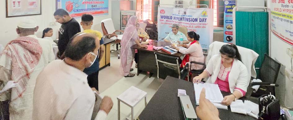 Huge health camps organized in the district on World Hypertension Day