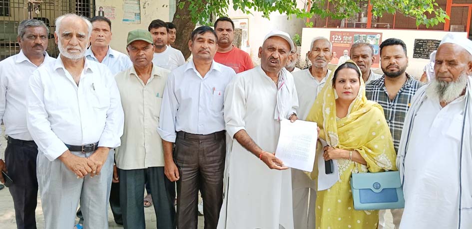 Protest Against Drain Construction and Road Widening