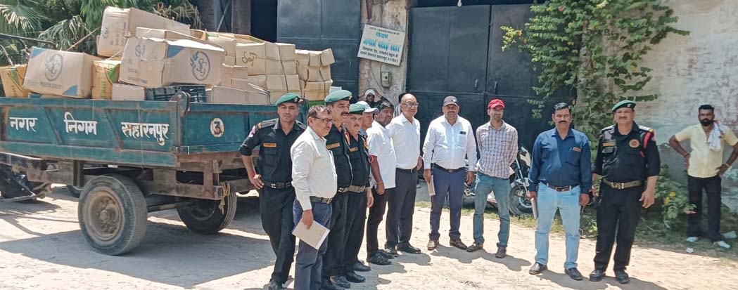 Raid on plastic warehouse on Chilkana Road