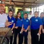 Students learned to make natural paint and products from cow dung.