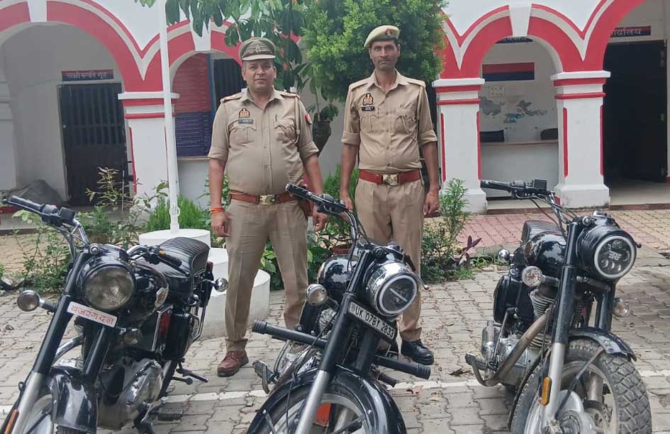 Three Bullet motorcycles seized for backfiring (making cracker-like sounds).