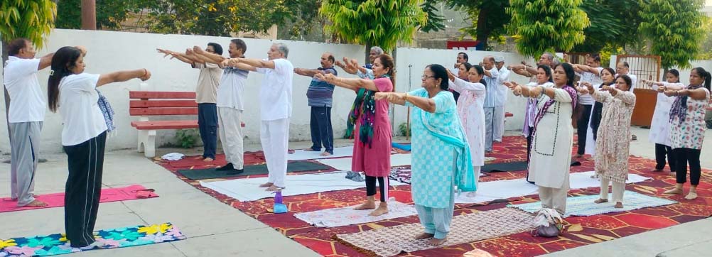 Yoga, Meditation, and Pranayama Camp Organized by the Railway Pensioners' Society