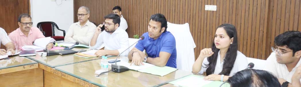 The District Magistrate held a meeting regarding preparations for the mega tree plantation drive on July 12.
