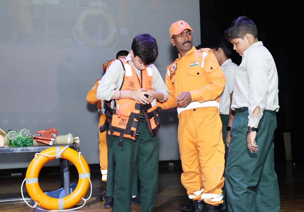 NDRF provided training in disaster management and first aid.