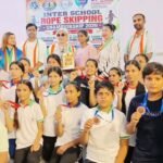 Alpine Public School students shine at the district-level inter-school rope skipping competition.