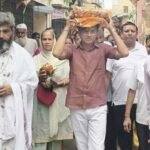 Mangal Kalash Yatra taken out prior to the Shiv Mahapuran