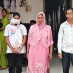 Three people, including two women, arrested for disturbing the peace.
