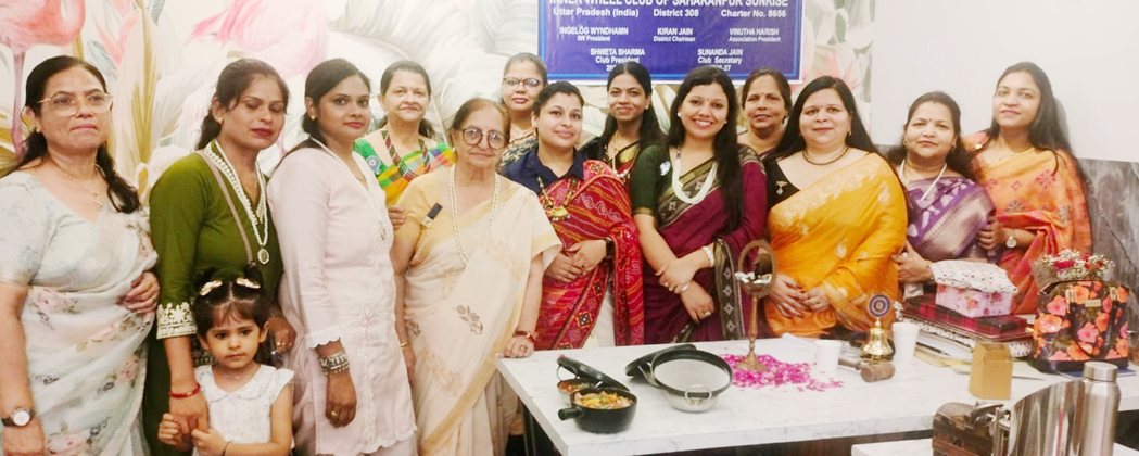 Installation ceremony of Inner Wheel Club Saharanpur Sunrise concludes; Shweta Sharma becomes the new President.
