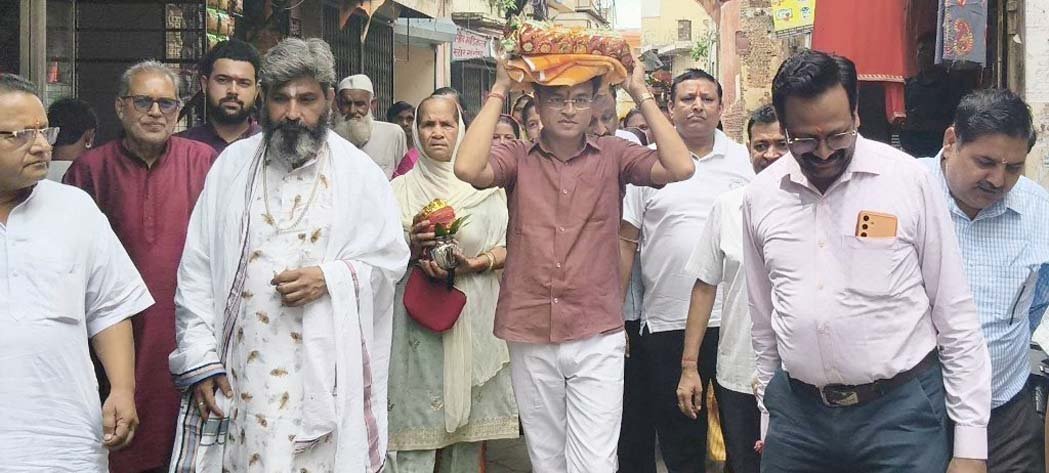 Mangal Kalash Yatra taken out prior to the Shiv Mahapuran