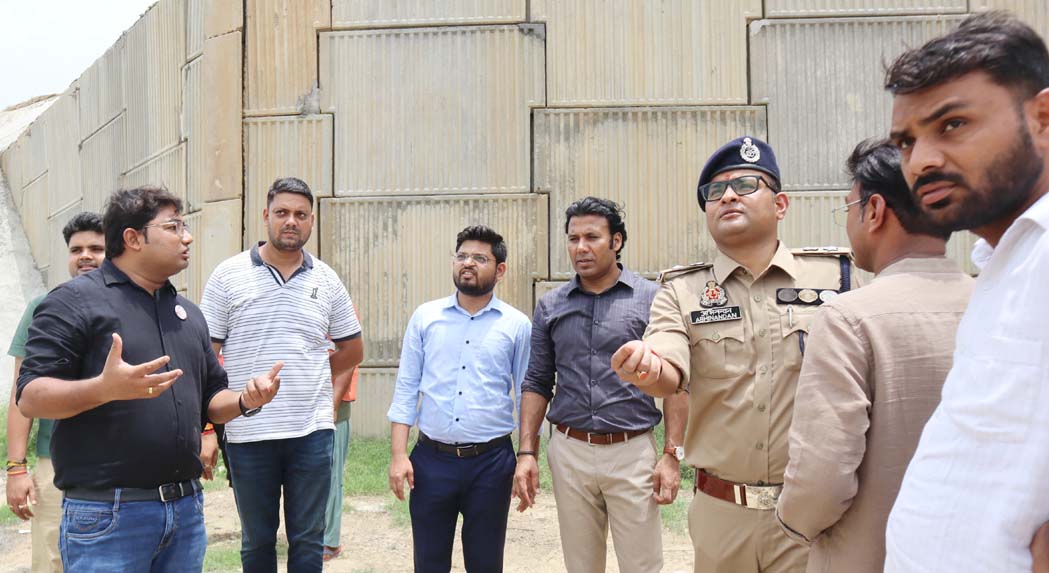 District Magistrate and SSP planted trees using the seed ball method.